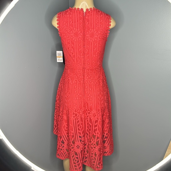 City Studio peach high-low lace dress size 3 sleeveless - Picture 4 of 6